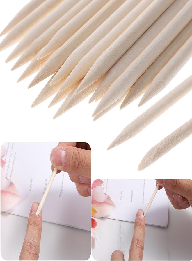 Bruislard 20 Pack Mini Nail File Disposable Manicure Kit Individually Package with Wooden Cuticle Pusher Sticks Press on Nail Art Tool Prep Kit Pedicure Cleaner Tools for Home - Image 4
